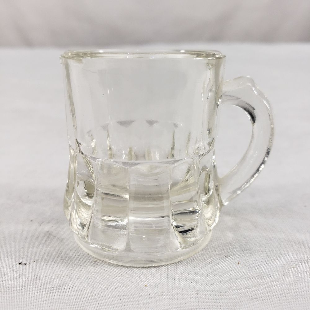 Vintage Federal Mini Beer Mug Shot Glass w/ Handle 2" Collectable